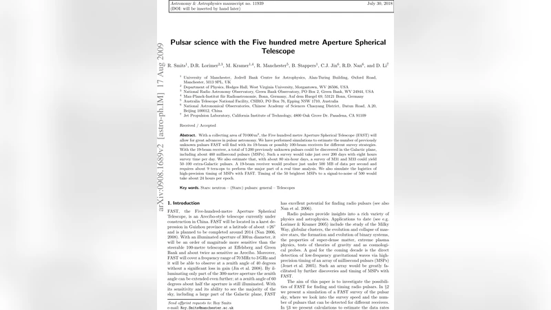 Pulsar science with the Five hundred metre Aperture Spherical Telescope