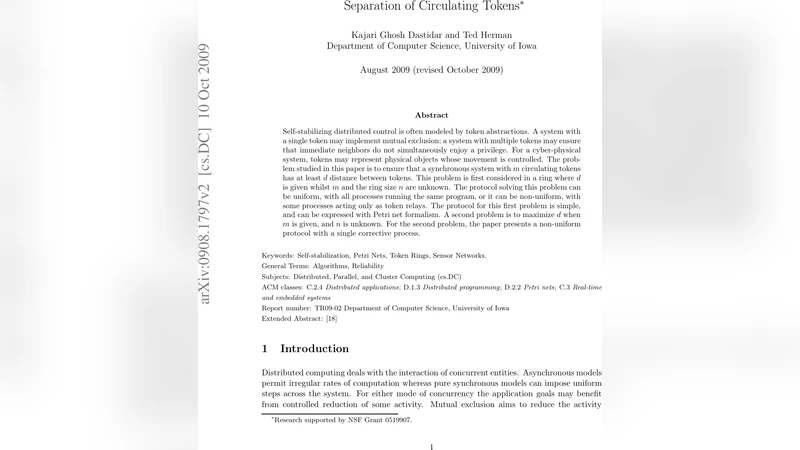 Separation of Circulating Tokens