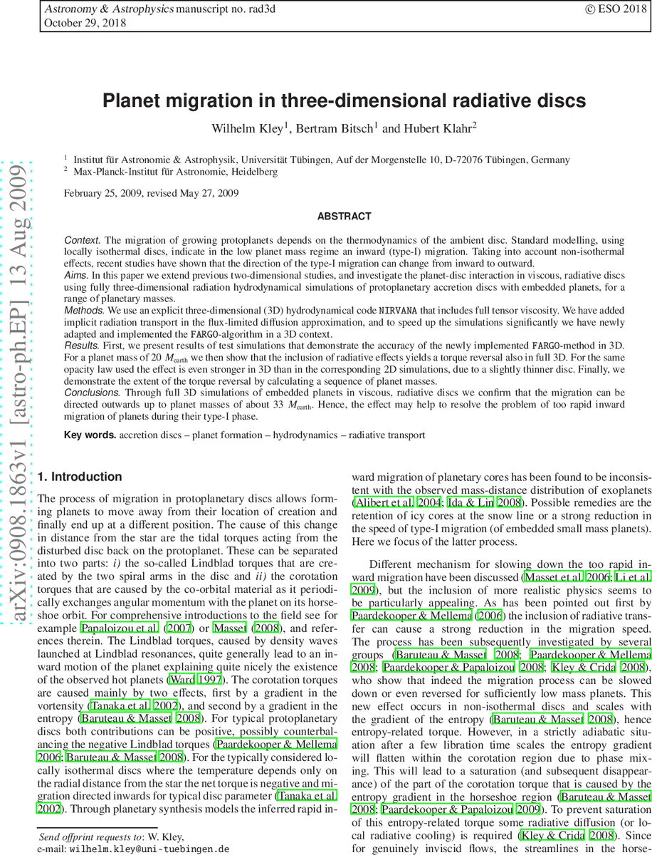 Planet migration in three-dimensional radiative discs