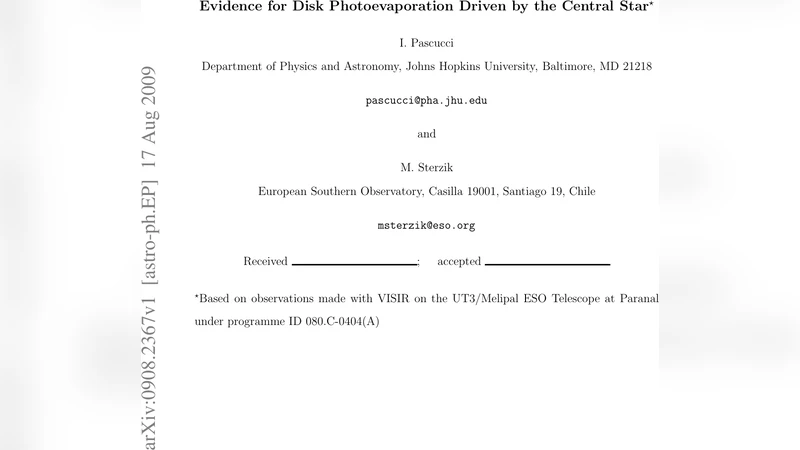 Evidence for Disk Photoevaporation Driven by the Central Star
