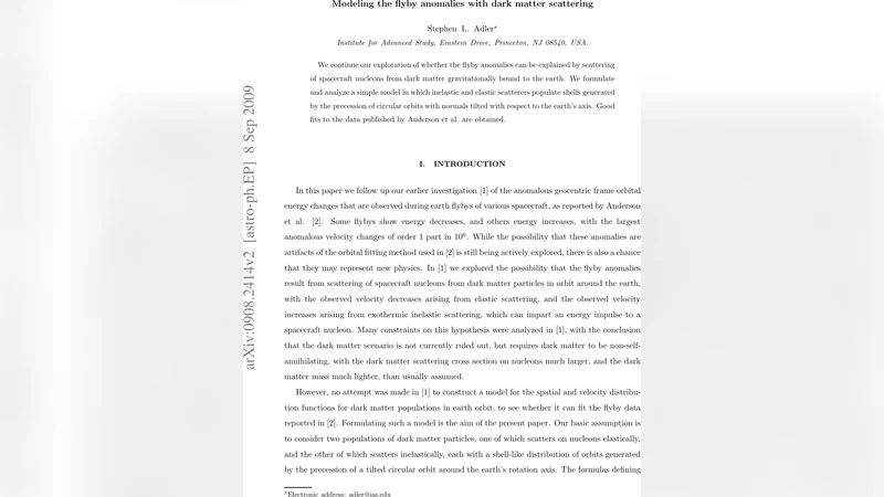 Modeling the flyby anomalies with dark matter scattering