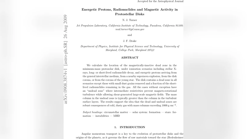 Energetic Protons, Radionuclides and Magnetic Activity in Protostellar   Disks