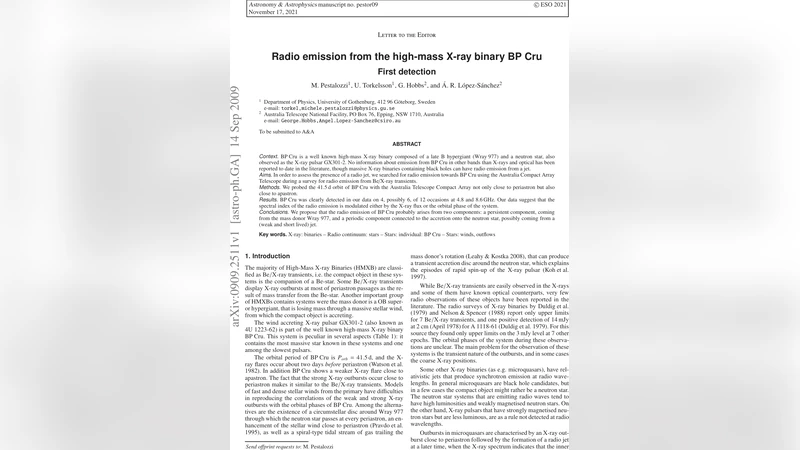 Radio emission from the high-mass X-ray binary BP Cru: first detection