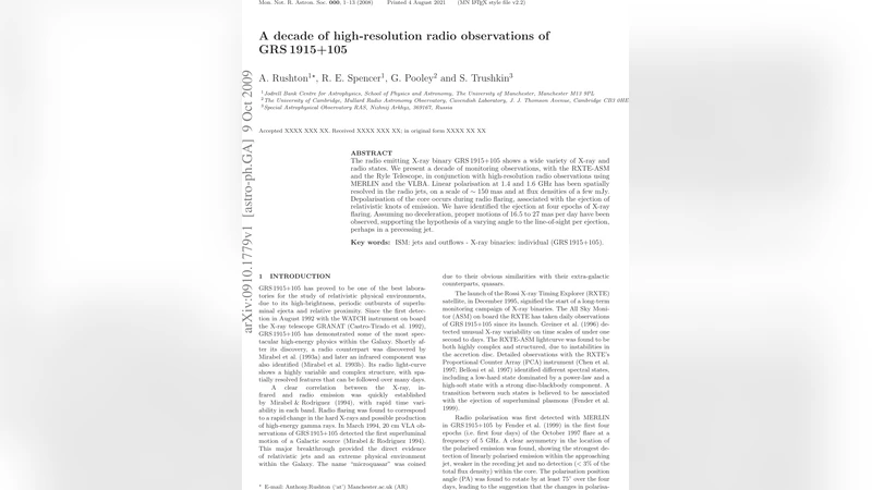 A decade of high-resolution radio observations of GRS 1915+105