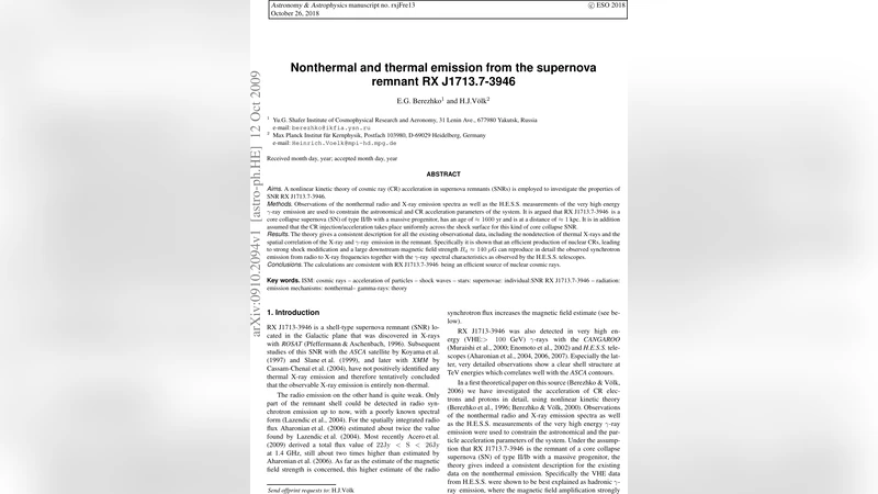 Nonthermal and thermal emission from the supernova remnant RX   J1713.7-3946