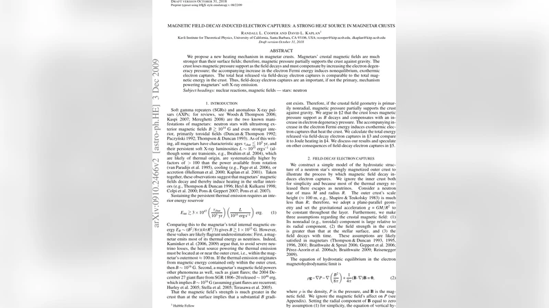 Magnetic Field-Decay-Induced Electron Captures: a Strong Heat Source in   Magnetar Crusts