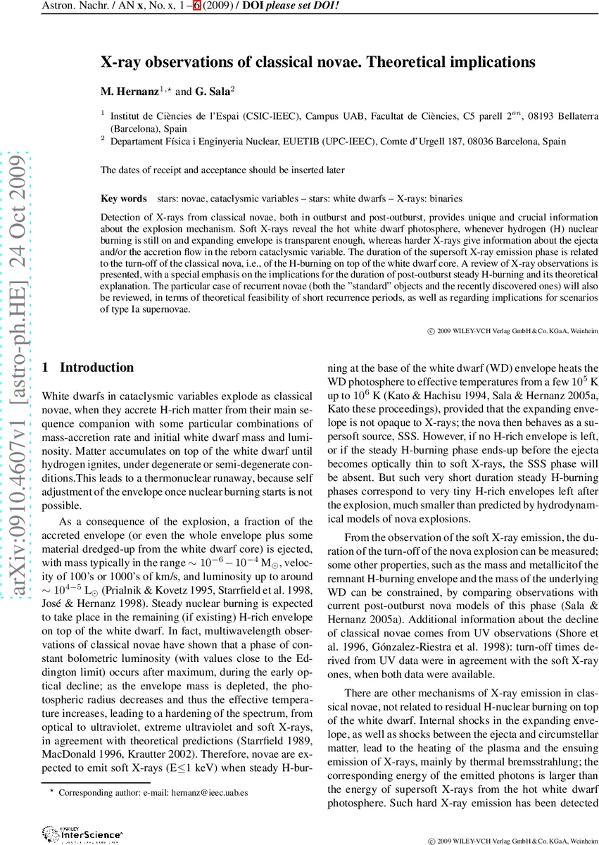 X-ray observations of classical novae. Theoretical implications