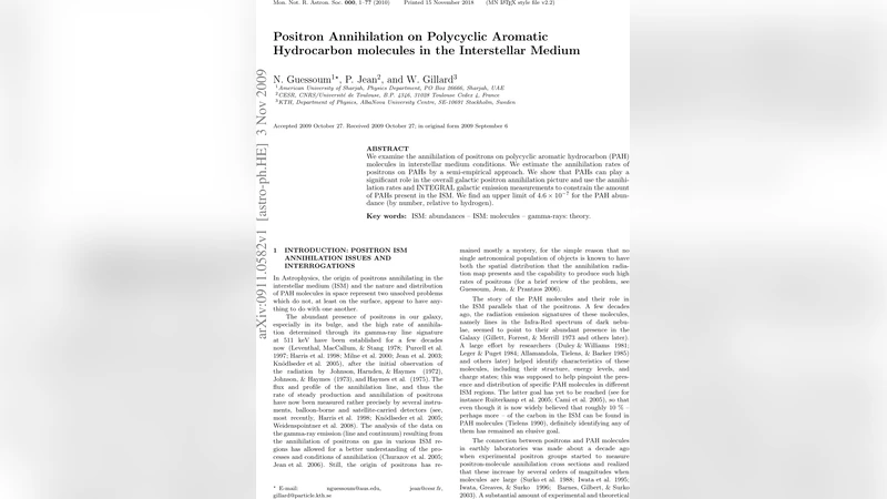 Positron Annihilation on Polycyclic Aromatic Hydrocarbon molecules in   the Interstellar Medium