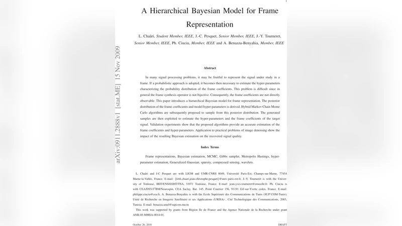 A Hierarchical Bayesian Model for Frame Representation