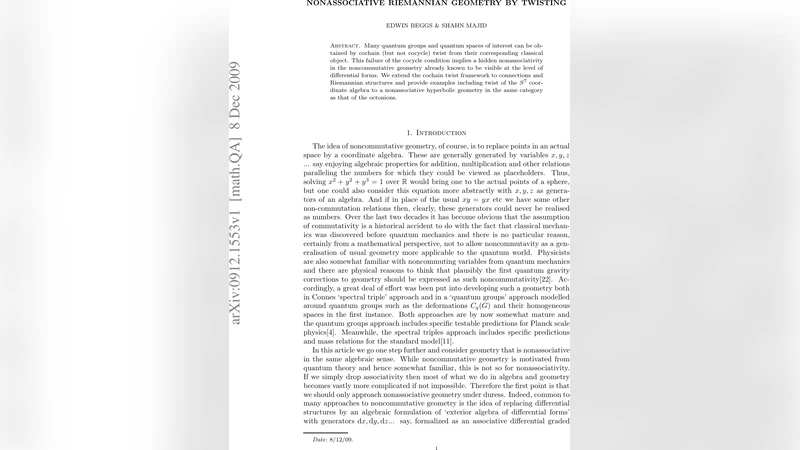 Nonassociative Riemannian Geometry by Twisting