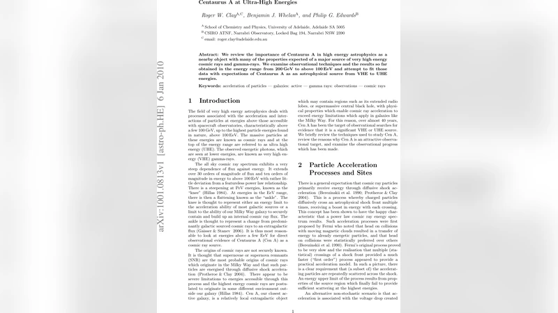 Centaurus A at Ultra-High Energies