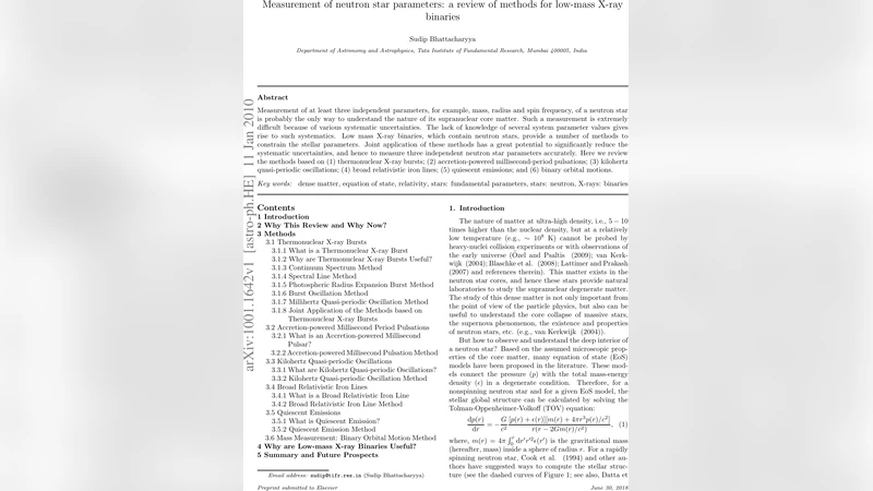 Measurement of neutron star parameters: a review of methods for low-mass   X-ray binaries