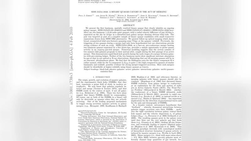 SDSS J1254+0846: A Binary Quasar Caught in the Act of Merging