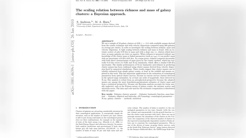 The scaling relation between richness and mass of galaxy clusters: a   Bayesian approach