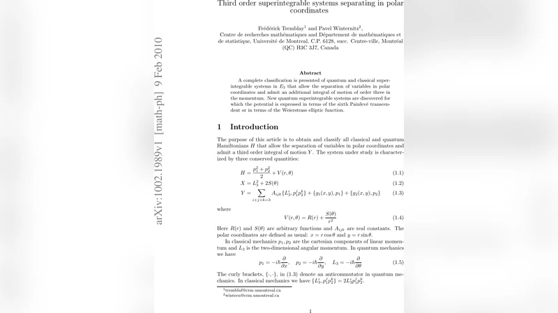 Third order superintegrable systems separating in polar coordinates