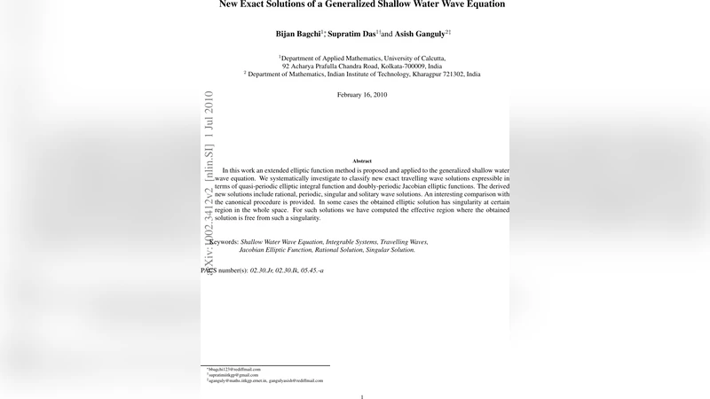 New Exact Solutions of a Generalized Shallow Water Wave Equation