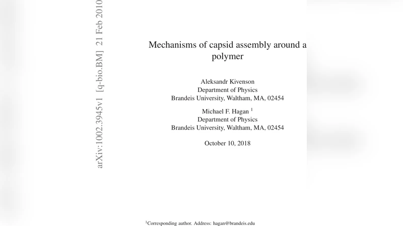 Mechanisms of viral capsid assembly around a polymer