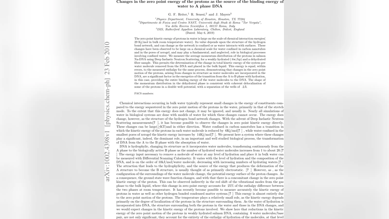 Changes in the zero point energy of the protons as the source of the   binding energy of water to A phase DNA