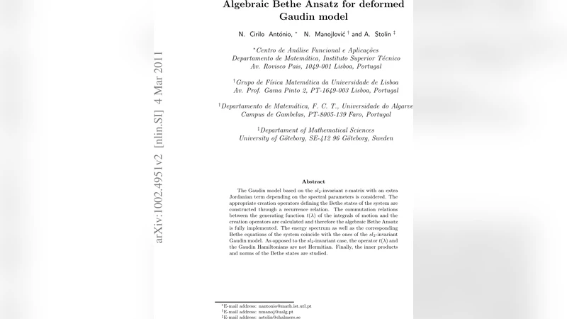 Algebraic Bethe Ansatz for deformed Gaudin model