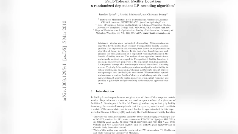 Fault-Tolerant Facility Location: a randomized dependent LP-rounding   algorithm