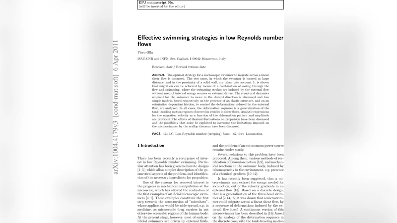 Effective swimming strategies in low Reynolds number flows