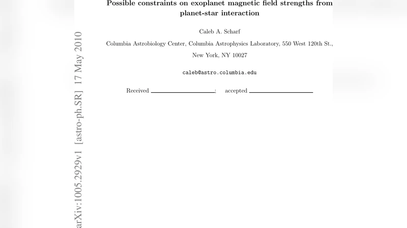 Possible constraints on exoplanet magnetic field strengths from   planet-star interaction