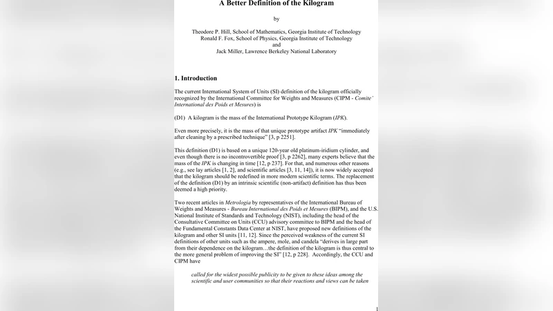 A Better Definition of the Kilogram