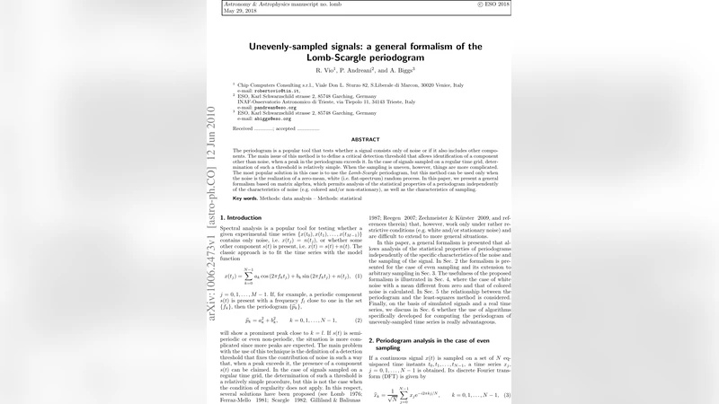 Unevenly-sampled signals: a general formalism of the Lomb-Scargle   periodogram