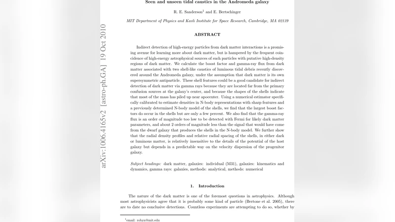 Seen and unseen tidal caustics in the Andromeda galaxy