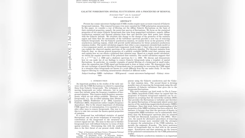 Galactic foregrounds: Spatial fluctuations and a procedure of removal