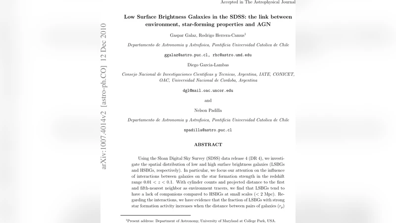 Low Surface Brightness Galaxies in the SDSS: the link between   environment, star-forming properties and AGN