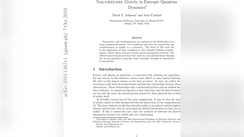 Non-relativistic Gravity in Entropic Quantum Dynamics