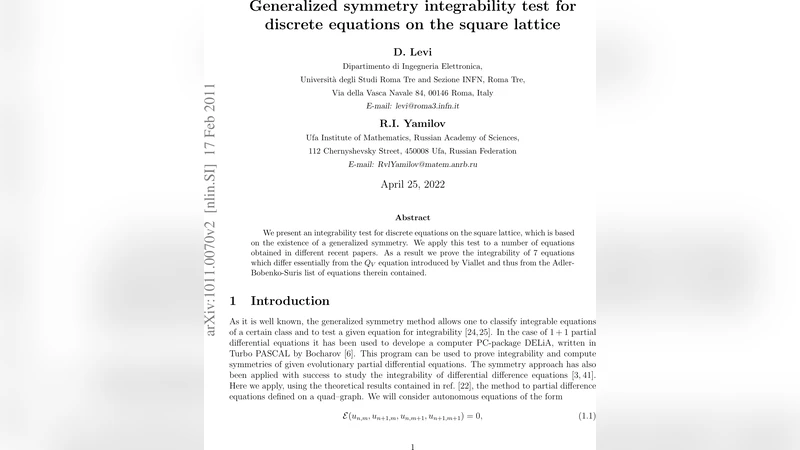 Generalized symmetry integrability test for discrete equations on the   square lattice