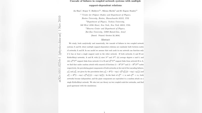 Cascade of failures in coupled network systems with multiple   support-dependent relations