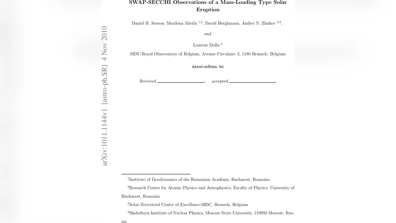 SWAP-SECCHI Observations of a Mass-Loading Type Solar Eruption