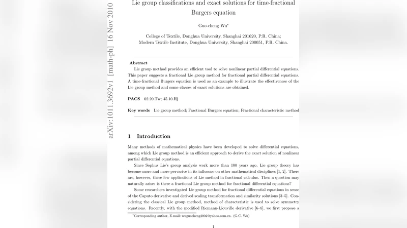 Lie group classifications and exact solutions for time-fractional   Burgers equation