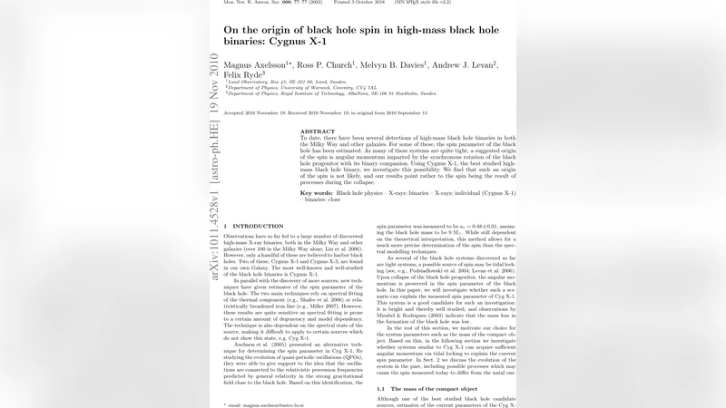 On the origin of black hole spin in high-mass black hole binaries:   Cygnus X-1