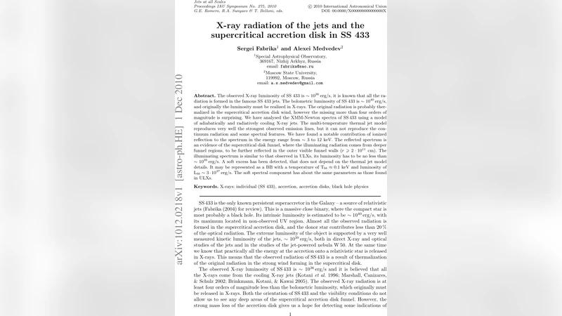 X-ray radiation of the jets and the supercritical accretion disk in SS   433