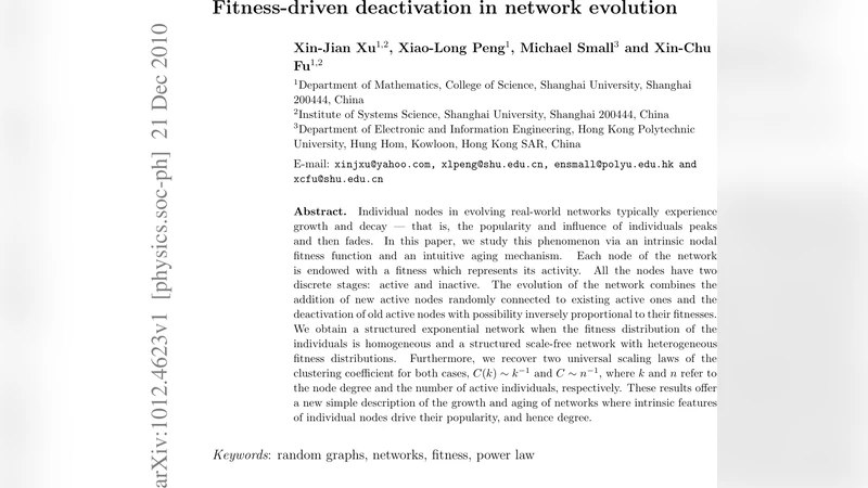 Fitness-driven deactivation in network evolution