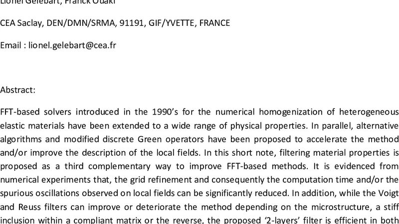 Filtering material properties to improve FFT-based methods for numerical   homogenization