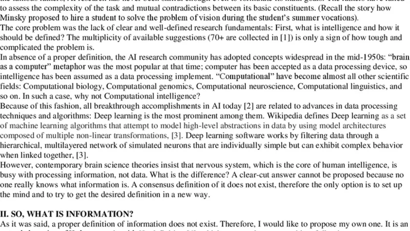 Advances in Artificial Intelligence: Deep Intentions, Shallow   Achievements