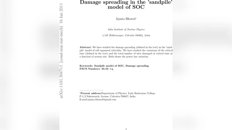 Damage spreading in the sandpile model of SOC