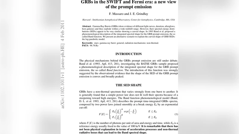 GRBs in the SWIFT and Fermi era: a new view of the prompt emission