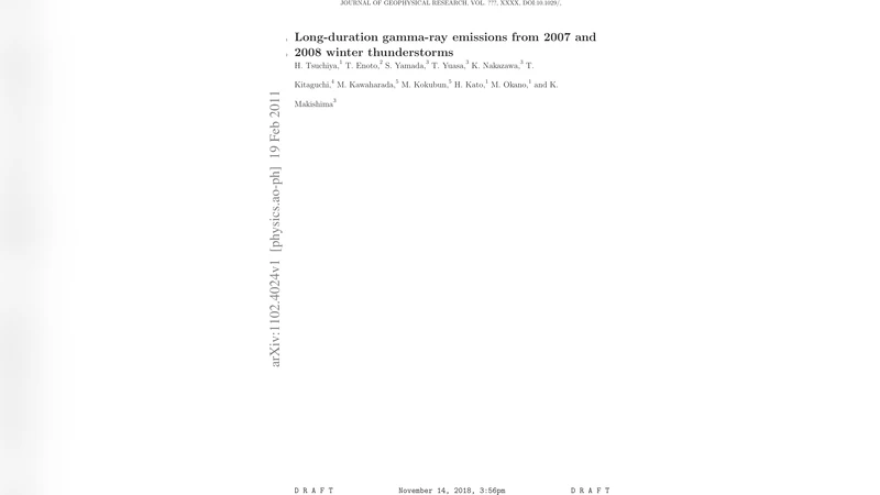 Long-duration gamma-ray emissions from 2007 and 2008 winter   thunderstorms