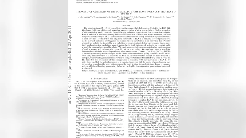 The origin of variability of the intermediate-mass black-hole ULX system   HLX-1 in ESO 243-49