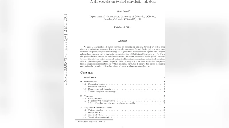Cyclic cocycles on twisted convolution algebras