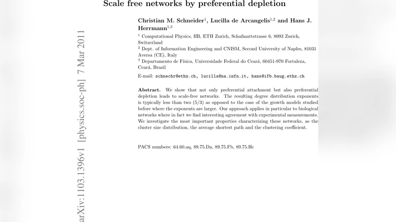 Scale free networks by preferential depletion