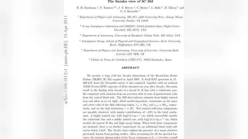 The Suzaku view of 3C 382