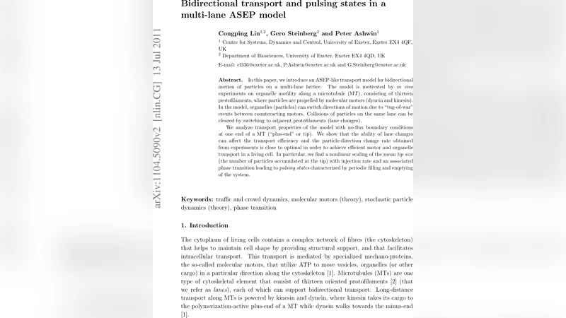 Bidirectional transport and pulsing states in a multi-lane ASEP model