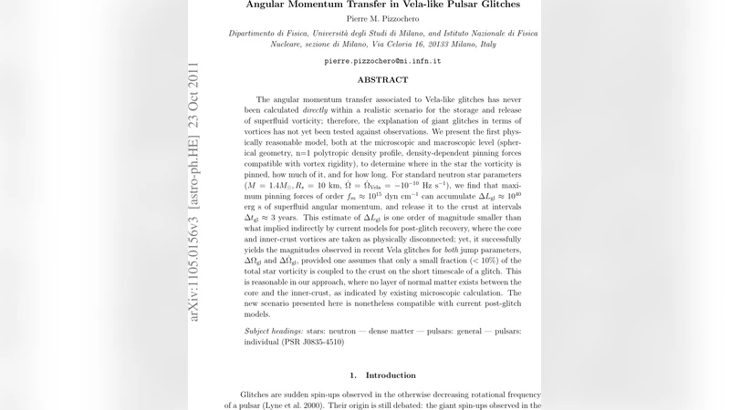 Angular Momentum Transfer in Vela-like Pulsar Glitches